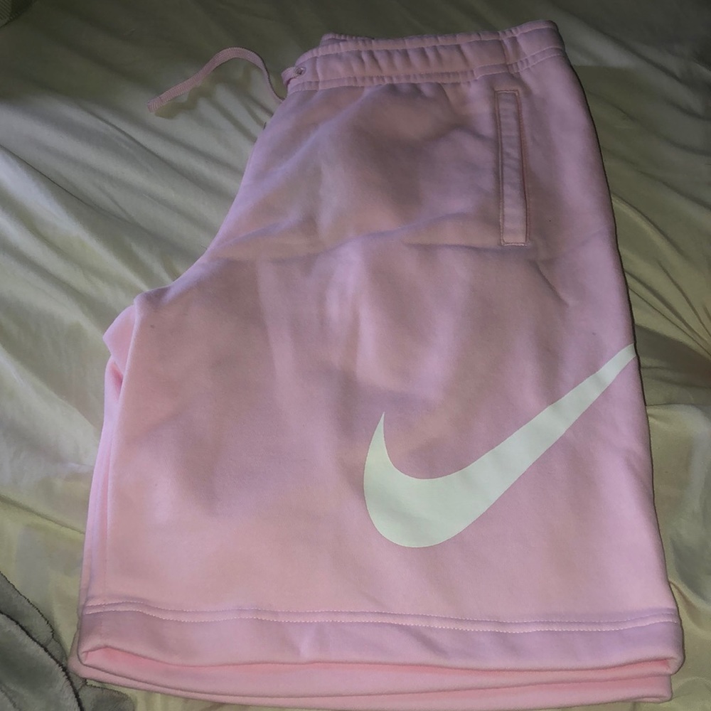 pink nike shorts